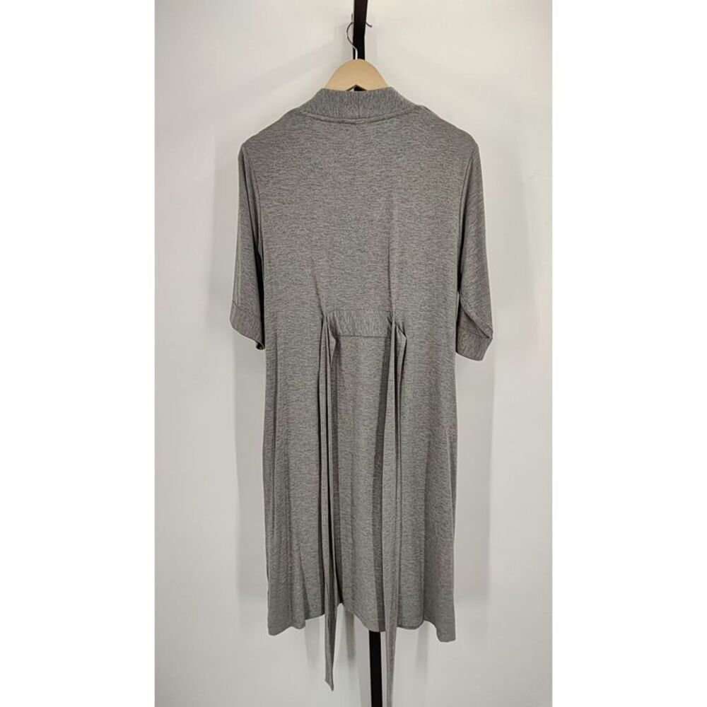 Quince Gray Basic Sleeved Dress M - Picture 2 of 3